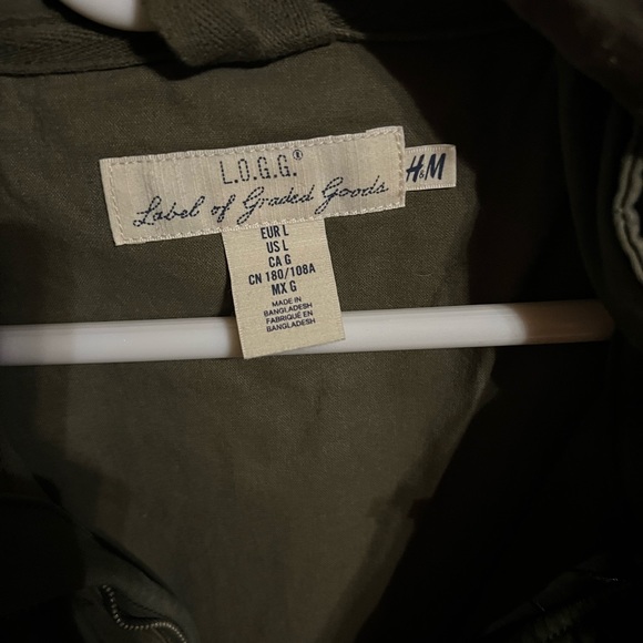 H&M Green Army Style Jacket - Picture 3 of 3